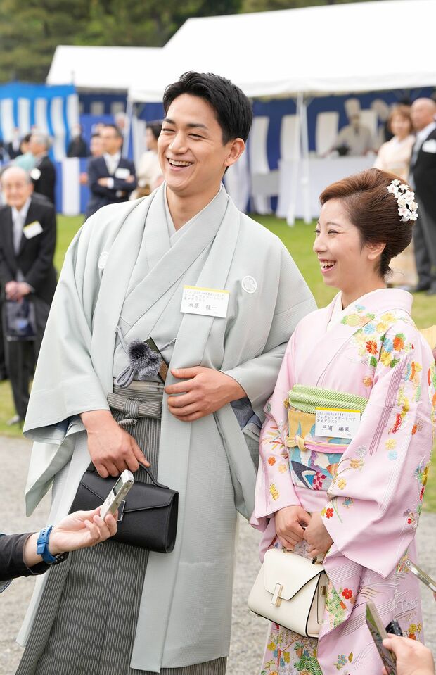 園遊会の朝、今季での引退を表明した”りくりゅうペア”こと木原選手と三浦選手