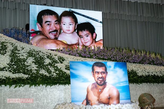 2022年2月、千葉さんの『お別れの会』では親子の秘蔵写真が多数公開された