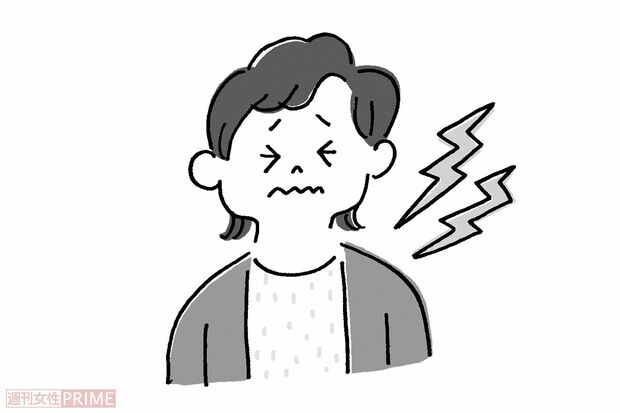 疲労物質がたまって痛みが出る（イラスト／伊藤和人）