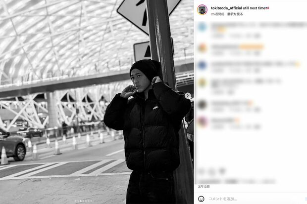 インスタグラムでは、車いすではない「立ち上がった姿」も披露する小田凱人選手（公式インスタグラムより）