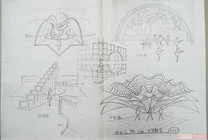 『ザ・ベストテン』の貴重なセットデザイン図　提供：宇都宮荘太郎　（c）TBS