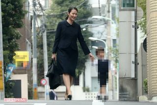 2017年11月、長男の幼稚園お受験に臨んでいた山本モナ