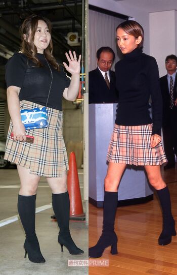 華原朋美と安室奈美恵（1997年）衣装は同じだけど……