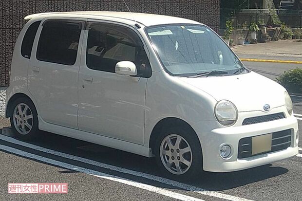 太田亜紀子容疑者が使用していたと思われる軽自動車