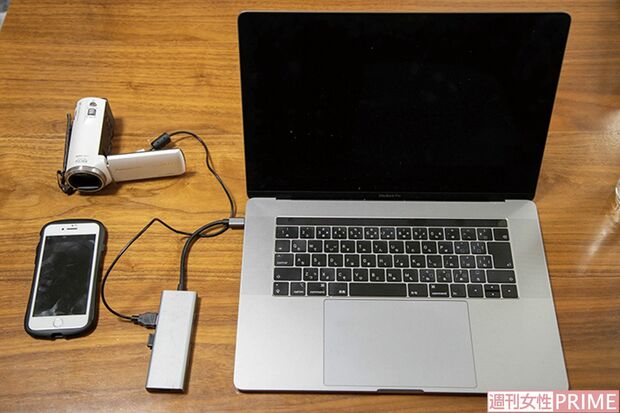 コンパクトな撮影＆編集セット。照明機材なども使っていない　撮影／齋藤周造