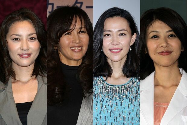 芸能人のジャニーズ嫁は4人。左から瀬戸朝香、工藤静香、木村佳乃、白石美帆