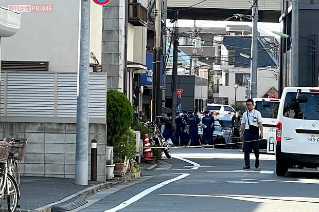 女性が切りつけられた世田谷区野沢の事件現場 撮影/編集部