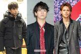 3人で活動するKAT-TUN。左から中丸雄一、亀梨和也、上田竜也