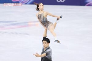 ミラノ・コルティナオリンピックのフィギュアスケート・ペア競技で金メダルを獲得した「りくりゅう」こと三浦璃来と木原龍一（代表撮影）