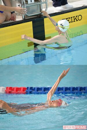 「速く泳いでやろうという気持ちが高まるようで、試合では緊張して力むタイプです」と澤田コーチ