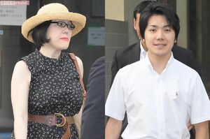 留学先のロースクールで国際弁護士の資格取得のため勉強中の小室さんと、金銭トラブル当事者の佳代さん（写真はともに'17年7月）