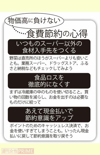 物価高に負けない「食費節約の心得」