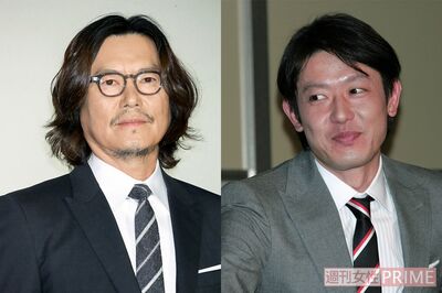 『きらきらひかる』の豊川悦司（左）、筒井道隆。ちなみに筒井は『あすなろ白書』では西島に思いを寄せられる役