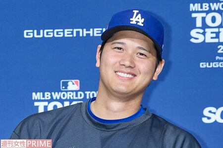 2025年3月14日、日本に帰国して会見に参加したロサンゼルス・ドジャースの大谷翔平