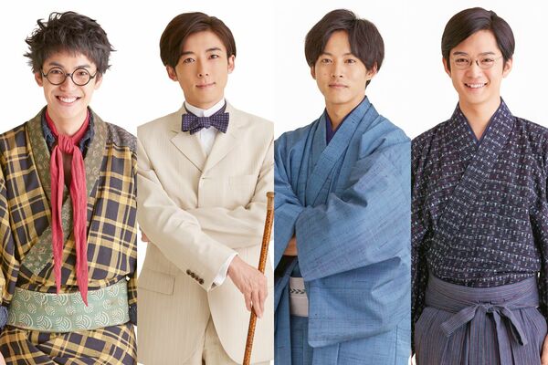 左からキース役・大野拓朗、伊能栞役・高橋一生、北村藤吉役・松坂桃李、藤岡新一役・千葉雄大　(c)NHK
