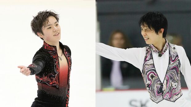宇野昌磨（18）羽生結弦（21）［写真：アフロスポーツ］