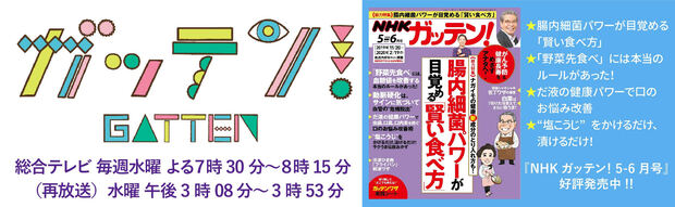 ※画像をクリックすると『ガッテン！』の雑誌紹介ページへジャンプします