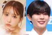 左から三上悠亜、なにわ男子の長尾謙杜