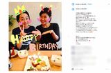 2017年浅田真央の誕生日を祝った（村上佳菜子インスタグラムより）
