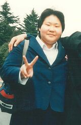 中学時代の安藤さん。このころはほぼ毎週末、1人で伯父さんの家に泊まりに行き、介護施設利用者の入浴や食事の手伝いをしていたという