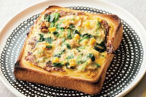 【昼】食パンチーズキッシュ