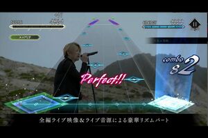 YOSHIKIが制作に携わったゲームアプリ『EXTASYVISUALSHOCK』のデモ画面((GooglePlayより)