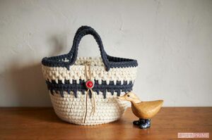 『3時間でできるかごバッグ』 撮影/廣瀬靖士 スタイリング/川村繭美