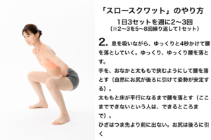 2スロースクワットのやり方