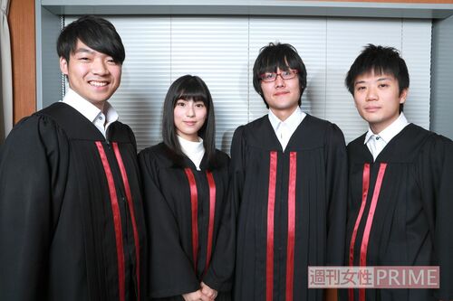 左から伊沢拓司さん、鈴木 光さん、鶴崎修功さん、水上 颯さん
