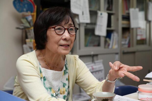 NPO法人『松代大本営平和祈念館』の事務局長で、ガイドも務める北原さん