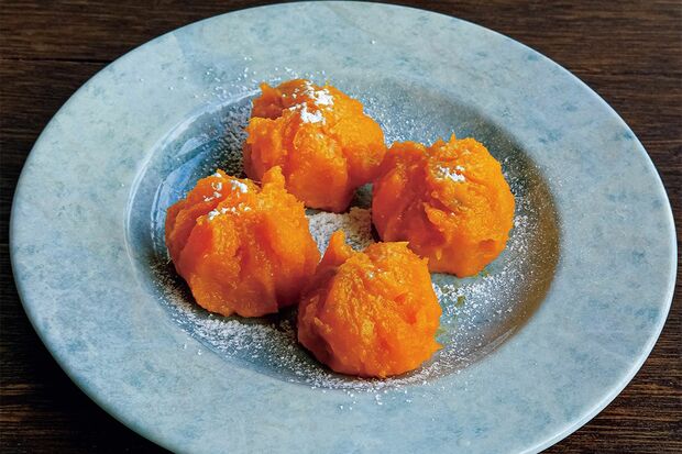 かぼちゃの茶巾絞り