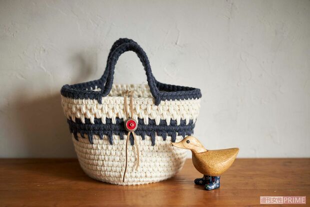 『3時間でできるかごバッグ』　撮影／廣瀬靖士　スタイリング／川村繭美
