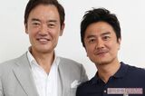 （左から）中田宏、原田龍二