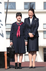 2014年、3月、学習院初等科を卒業された愛子さま。最後の初等科のセーラー服姿（撮影／JMPA）