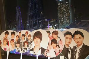 公式うちわ／筆者撮影