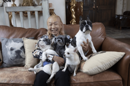 保護犬も飼っている