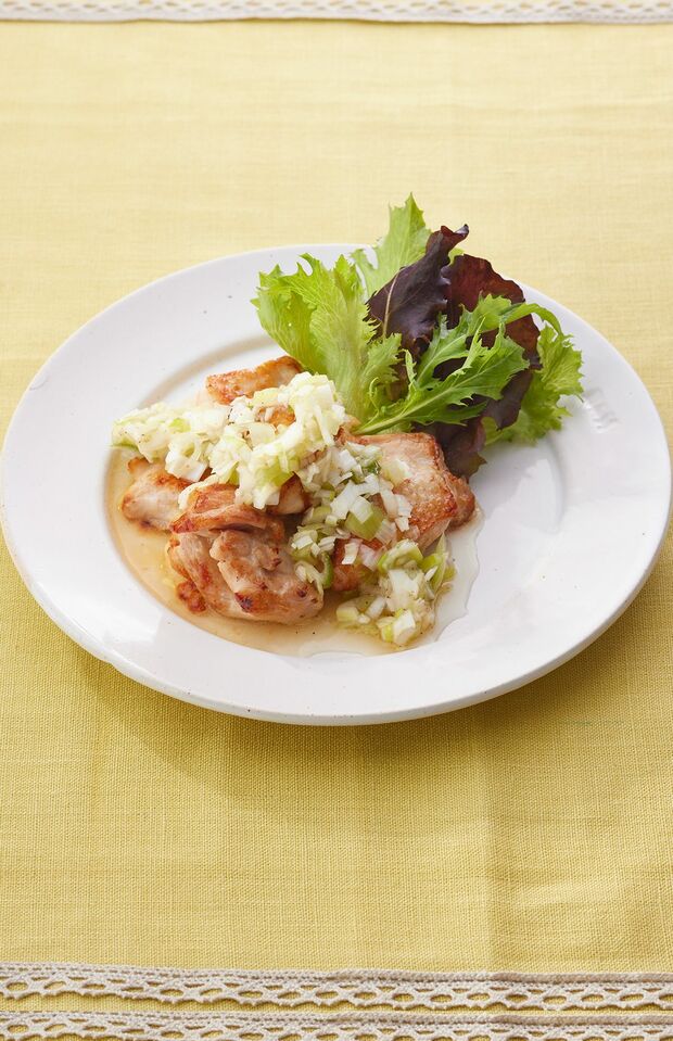 鶏肉のねぎ塩レモンだれ