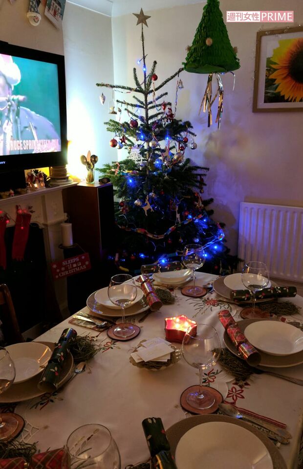 昨年、イギリスでのクリスマスの様子（写真／海音さん提供）