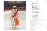 2017年浅田真央とのコラボを果たした村上佳菜子（村上佳菜子インスタグラムより）