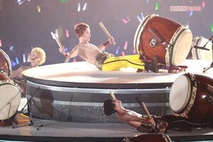 2019年8月、『ジャニーズJr.8.8祭』で太鼓を披露するSnow Man