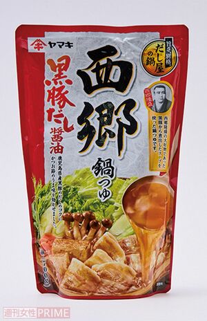 西郷鍋つゆ黒豚だし醤油／ヤマキ3～4人分（700gストレート）※画像をクリックするとAmazonの商品ページにジャンプします。
