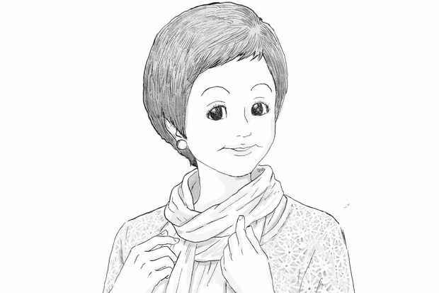 浜木綿子さん　イラスト／山口拓真