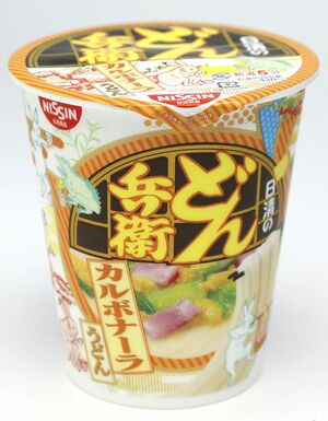 日清のどん兵衛 カルボナーラうどん(日清食品)