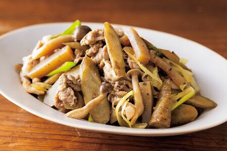 豚肉とごぼうのすき煮