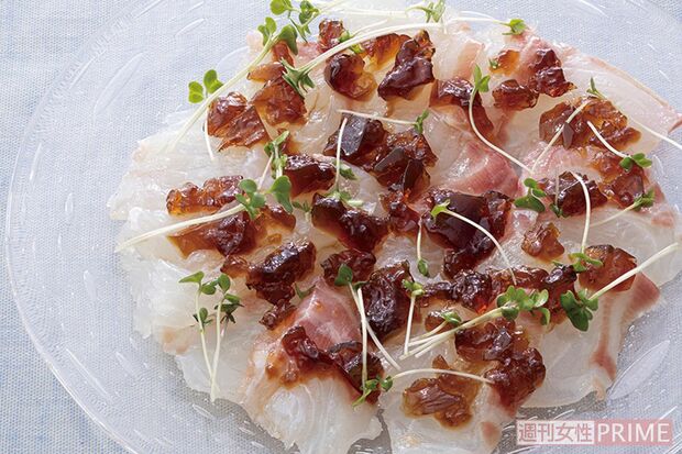 白身魚のジュレカルパッチョ（撮影／廣瀬靖士）