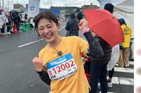 井上咲楽 フルマラソンで3時間30分切り「芸能人の域ではない」好記録が絶賛の一方「どんだけヤバかったの…