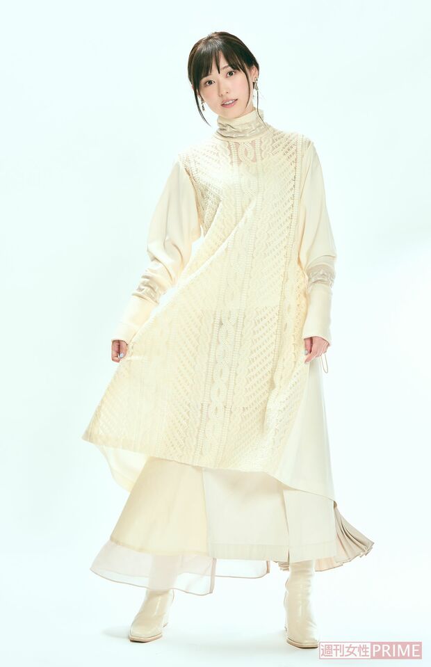 「人生でいちばん舞いあがりました」と語った福原遥（撮影／伊藤和幸）　