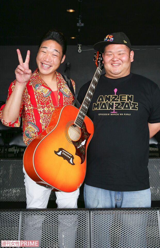 写真左からANZEN漫才のみやぞん、あらぽん　撮影／吉岡竜紀