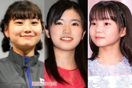 写真左から毎田暖乃、美山加恋、澤井梨丘