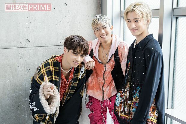 左から海沼流星、奥田力也、松井利樹　撮影／廣瀬靖士